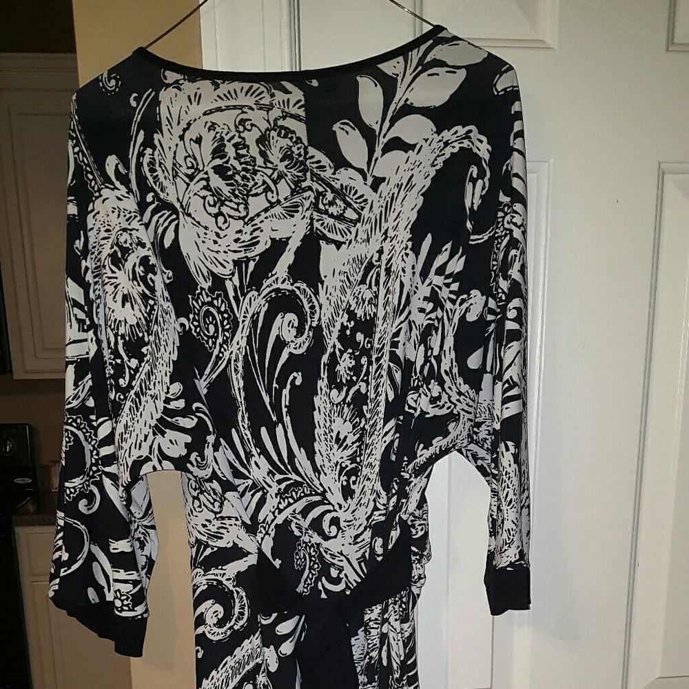 Black and white dress